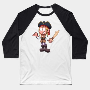 Pirate Girl Baseball T-Shirt